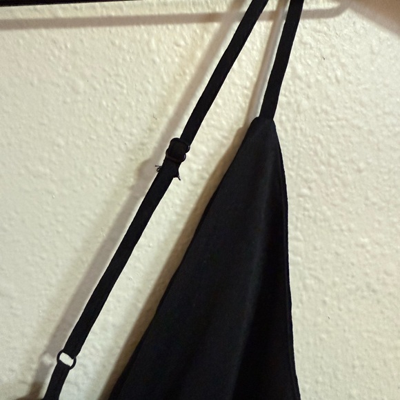 Trixxi Black Ruffled Tie Mini Dress Medium NWT - Picture 8 of 8